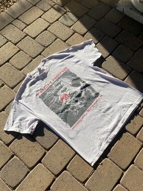 White Graphic Tee with Tech N9ne Front Print